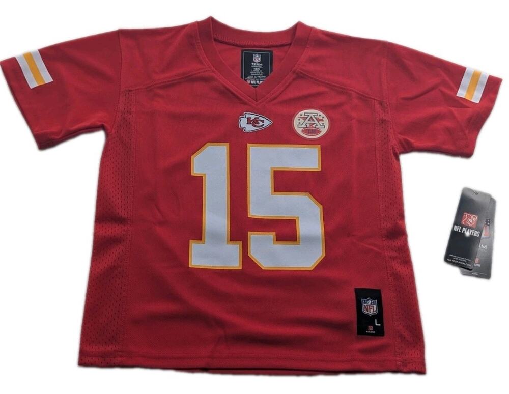 Patrick Mahomes Kids Large (7) Kansas City Chiefs #15 NFL Jersey NWT